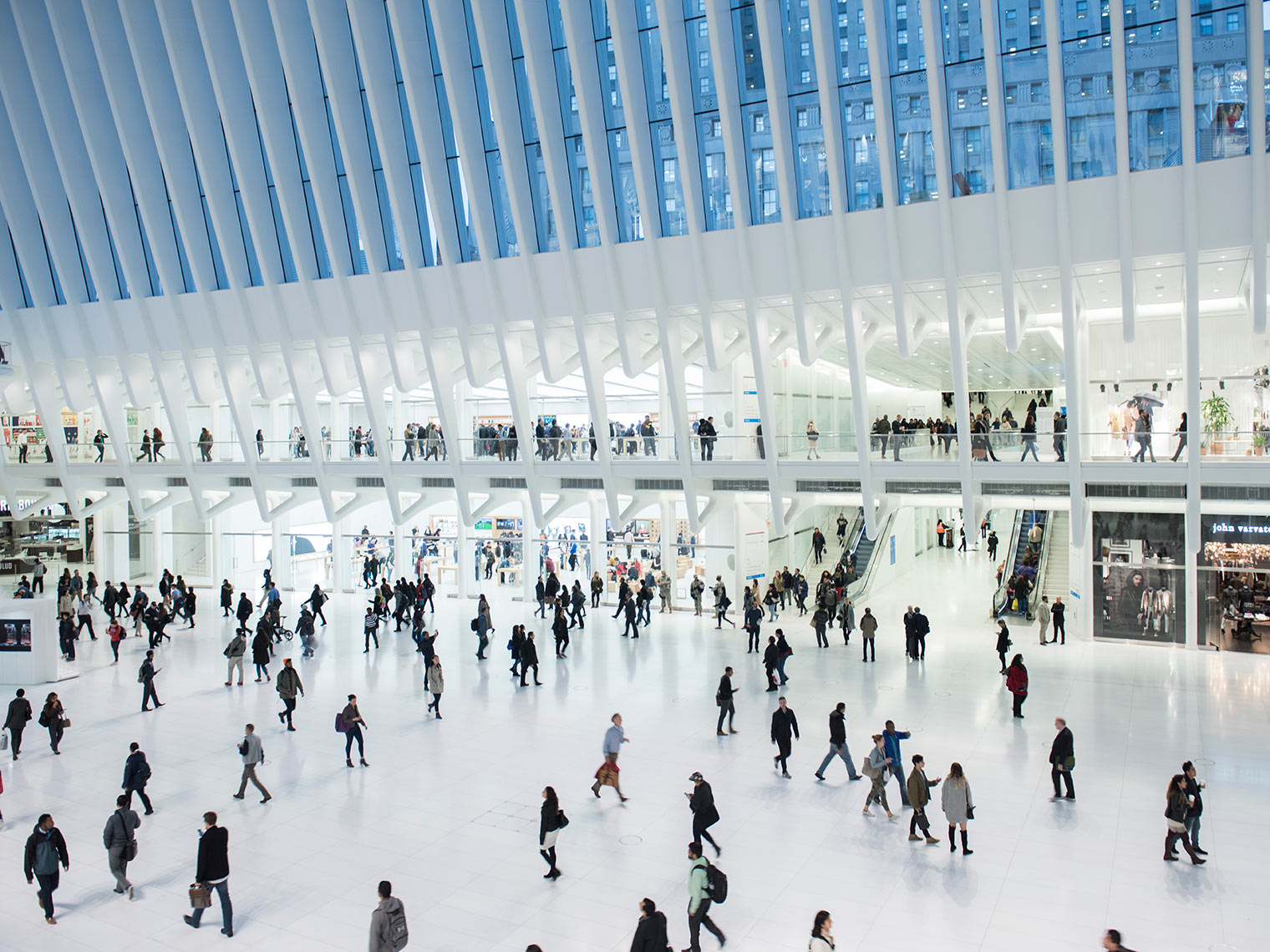Transportation Hub designed by Santiago Calatrava