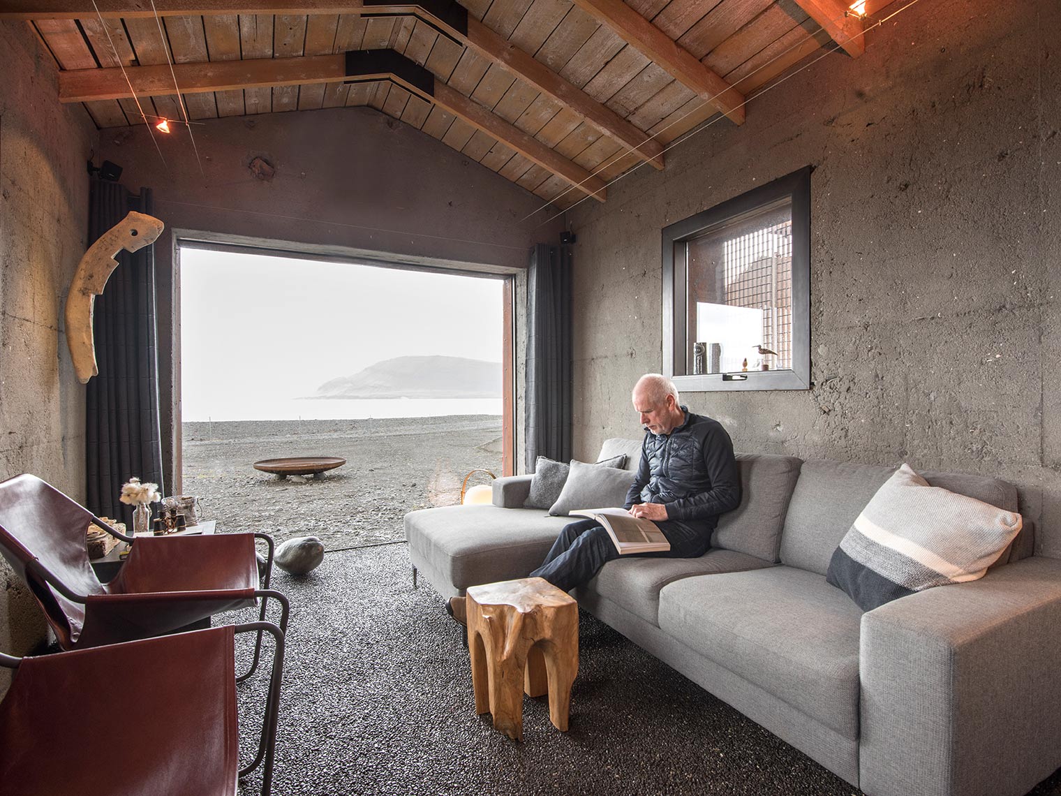Concrete Factory Turned Into A Vacation Cabin: Westfjords, Iceland - PKdM Architects