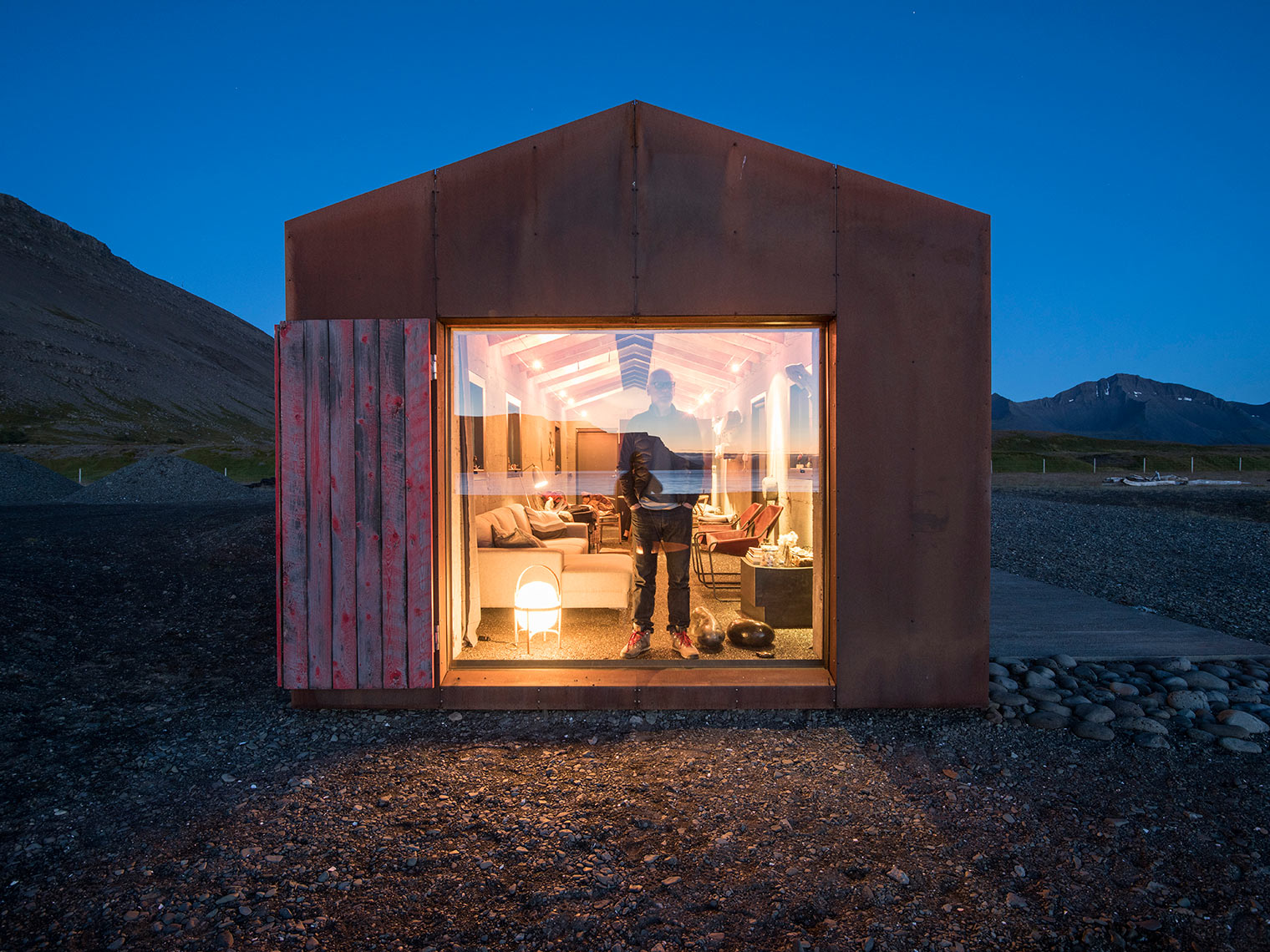 Concrete Factory Turned Into A Vacation Cabin: Westfjords, Iceland - PKdM Architects